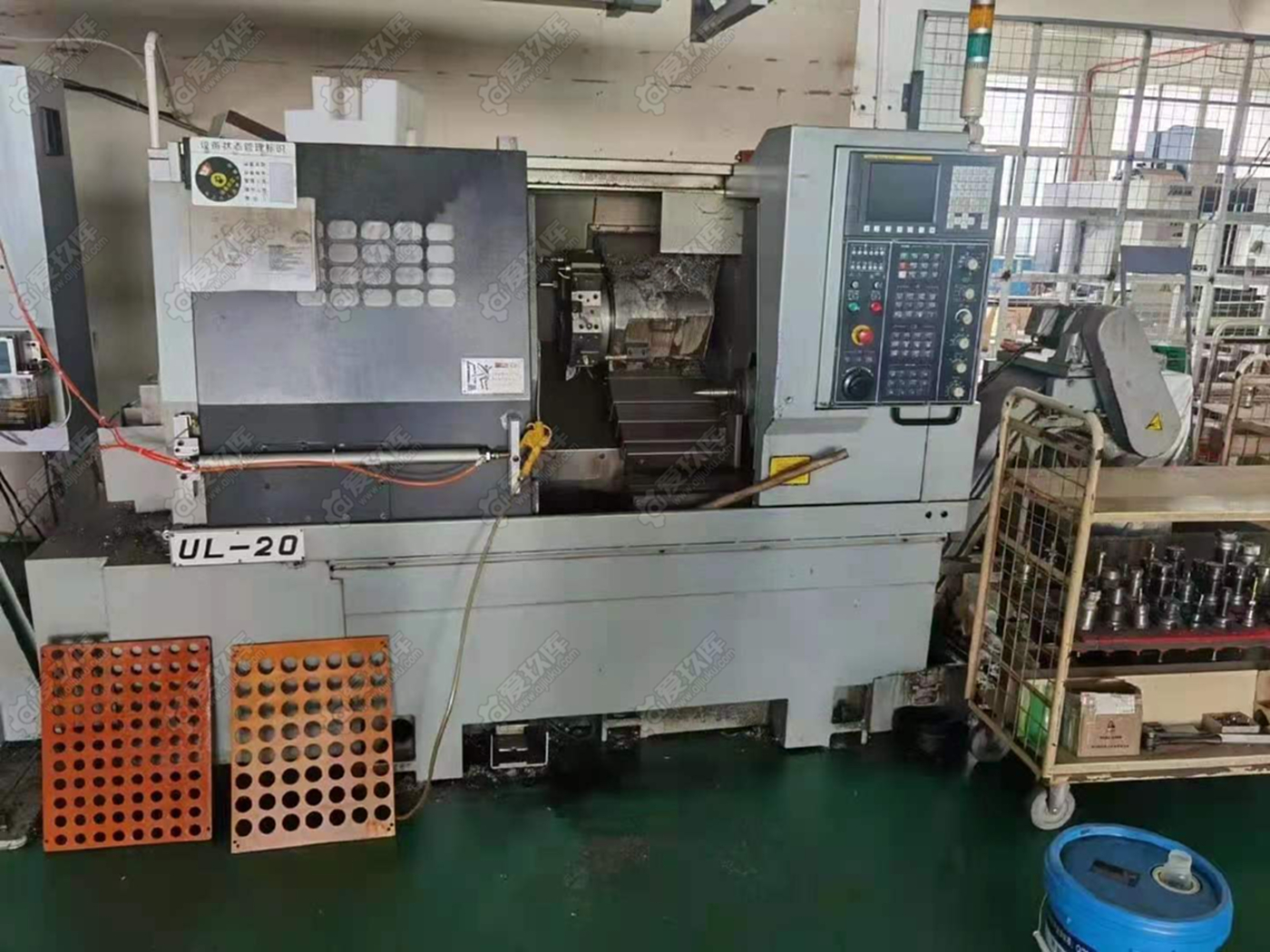 處理二手臺灣鉅基UL-20數控斜身車二手鉅基數控車二手車床