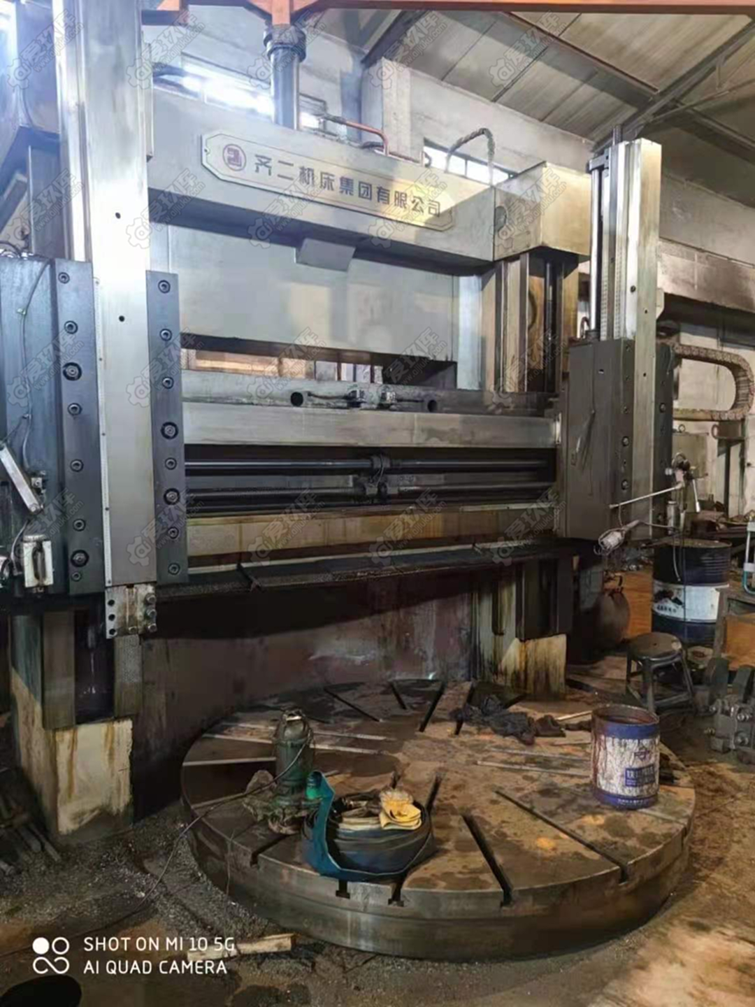 轉讓二手齊齊哈爾C5225x16-10雙柱立式車床二手2.5米立車二手車床