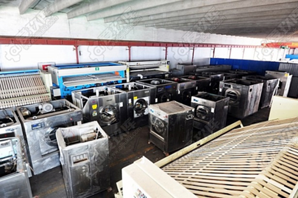 二手大型布草水洗機轉讓二手100公斤烘干機四輥燙平機