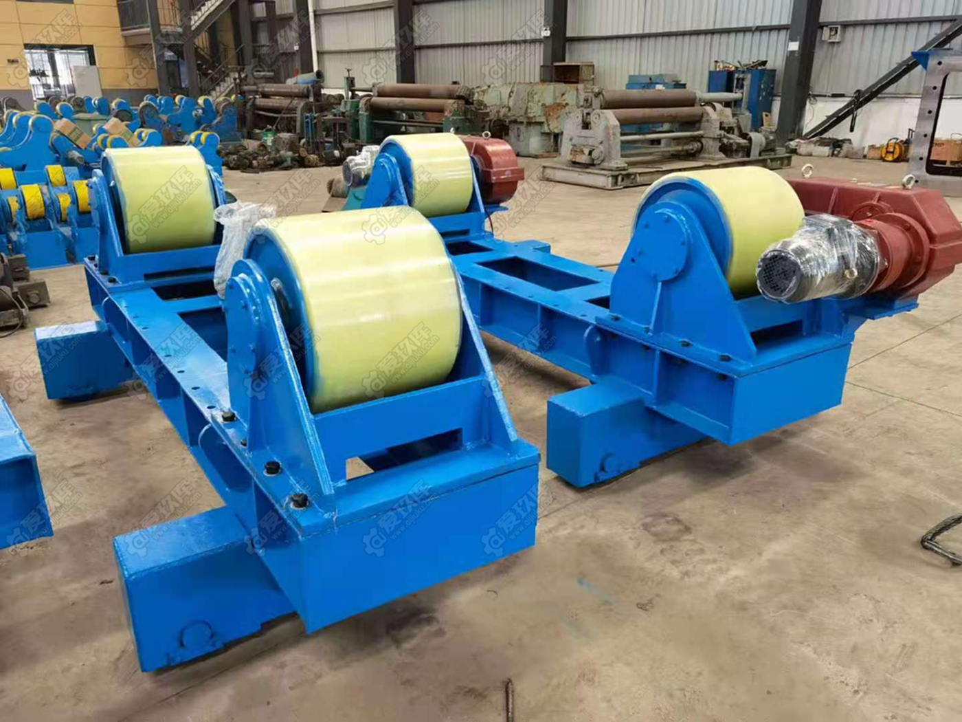 现货出售40t自调试滚轮架,遥控变频调速电箱