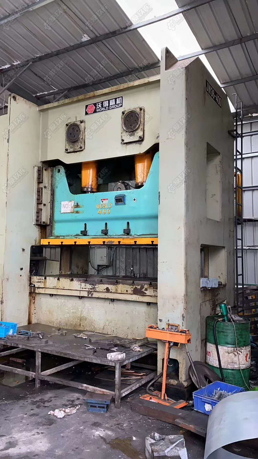 出售二手沃得精機JW36-400龍門沖床