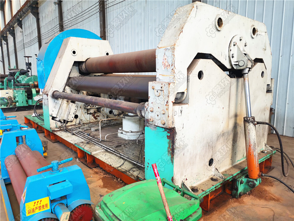 出售32000mm厚四辊卷板机二手液压卷圆机