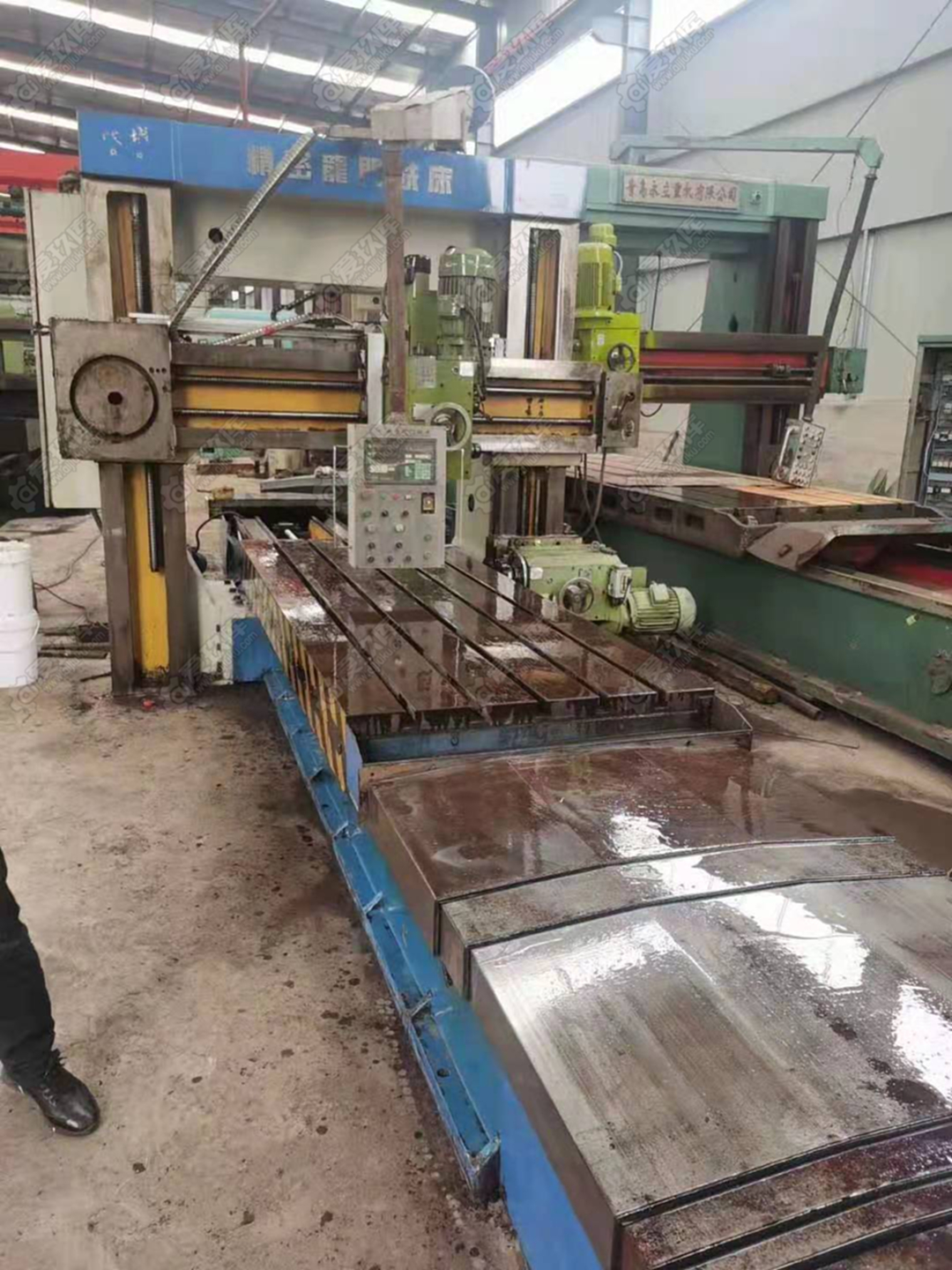 出售二手上海陵城SW30145A精密龍門銑床二手龍門銑