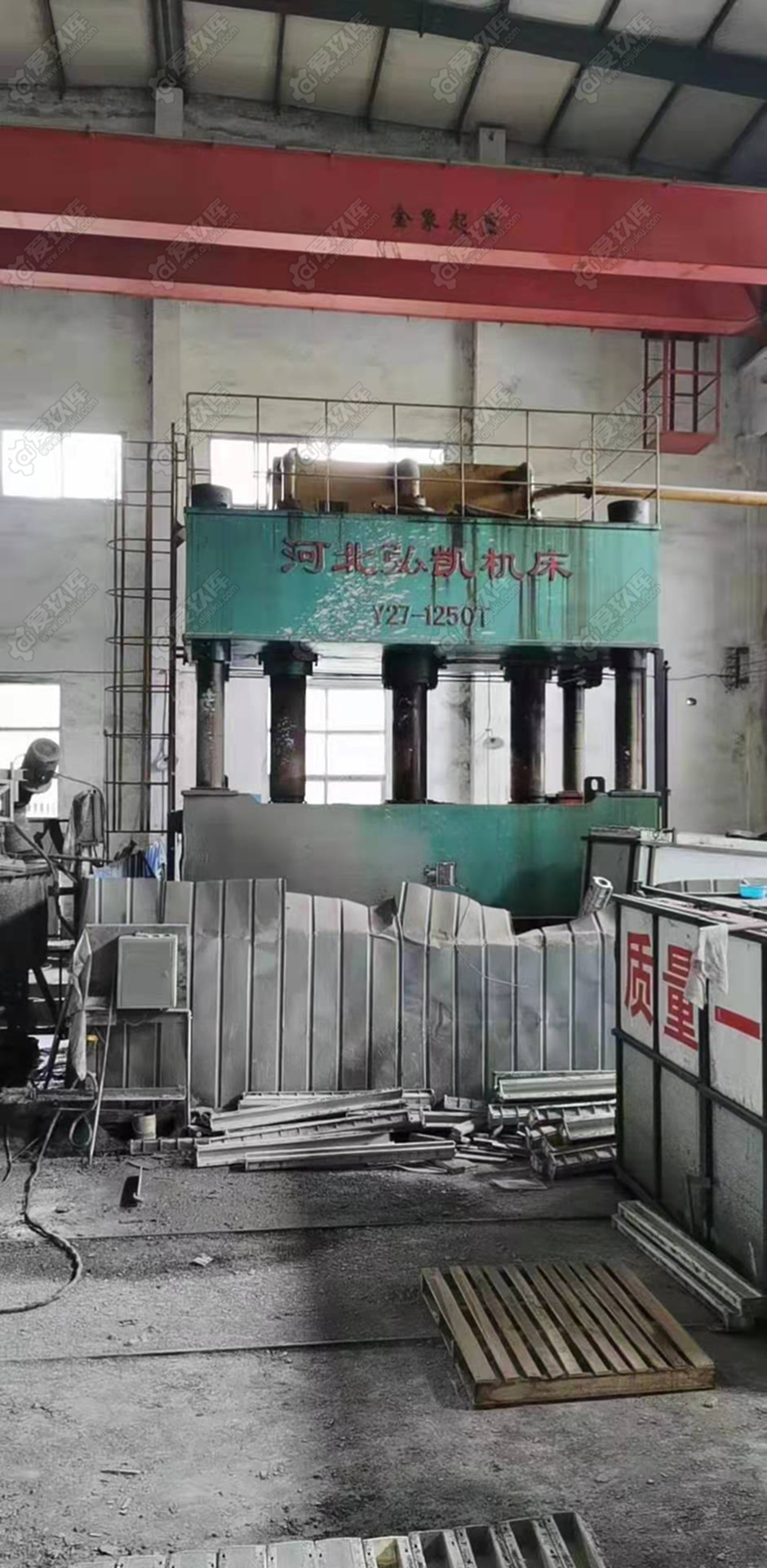 出售二手河北弘凱Y27-1250四柱液壓機