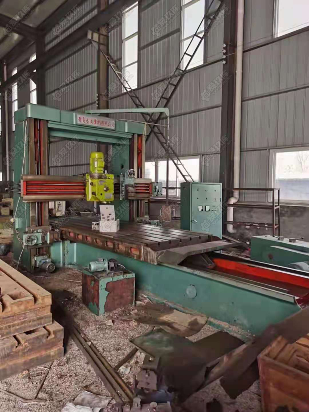 出售二手青岛永立2x4米龙门铣床