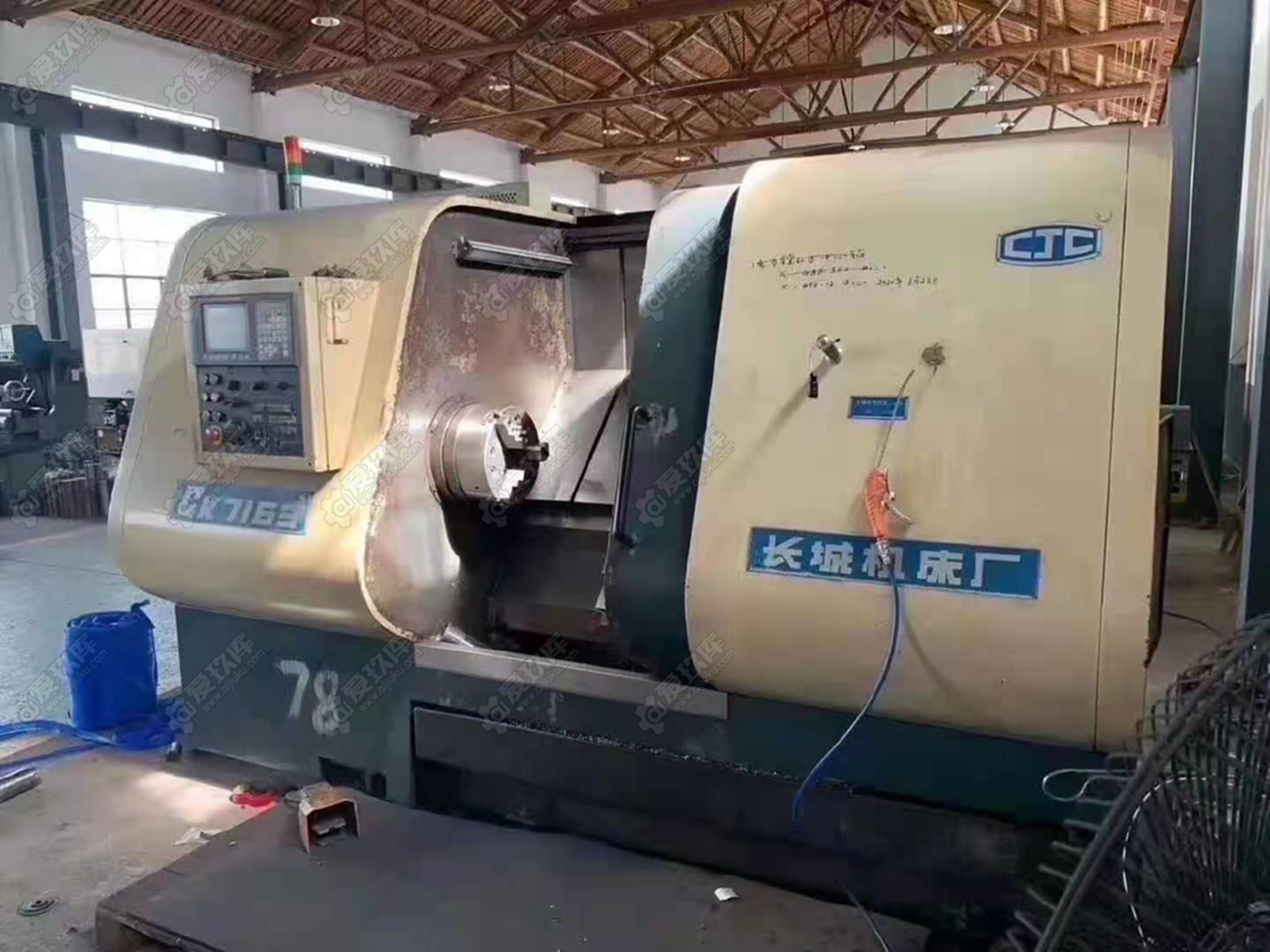 转让二手长城CK7163数控斜身车