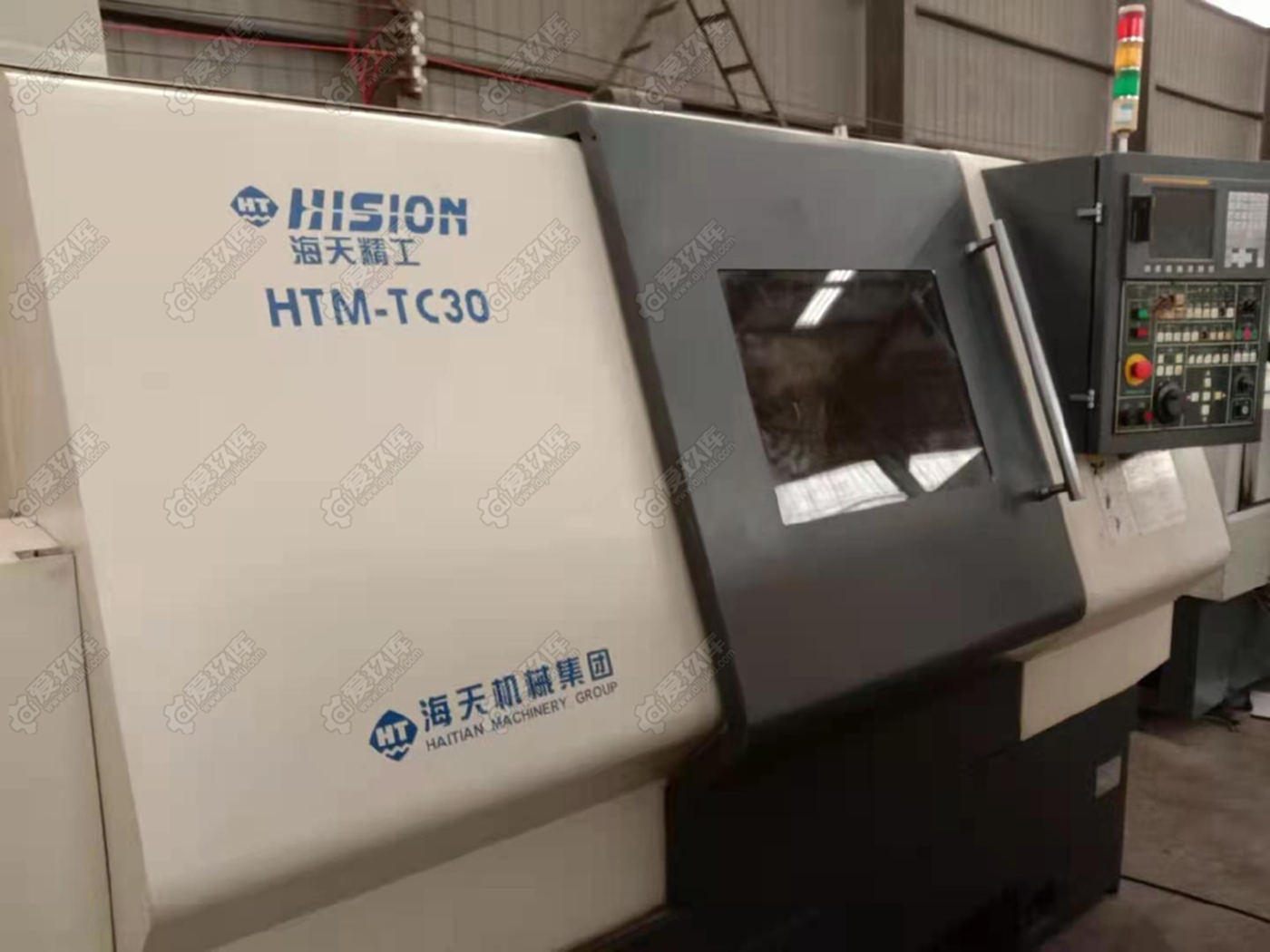 转让二手海天HTM-TC30数控斜身车