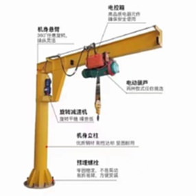 Sell 500kg cantilever crane, height 3.5 meters